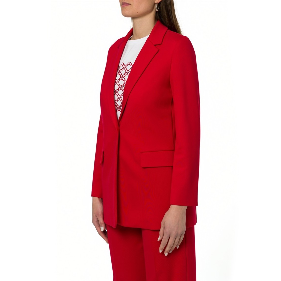 Giacca monopetto in jersey stretch Emme Marella