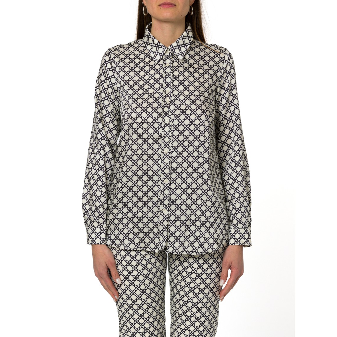 Camicia in twill tecnico stampato Emme Marella