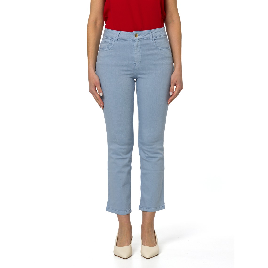 Pantaloni flare in gabardina stretch Emme Marella