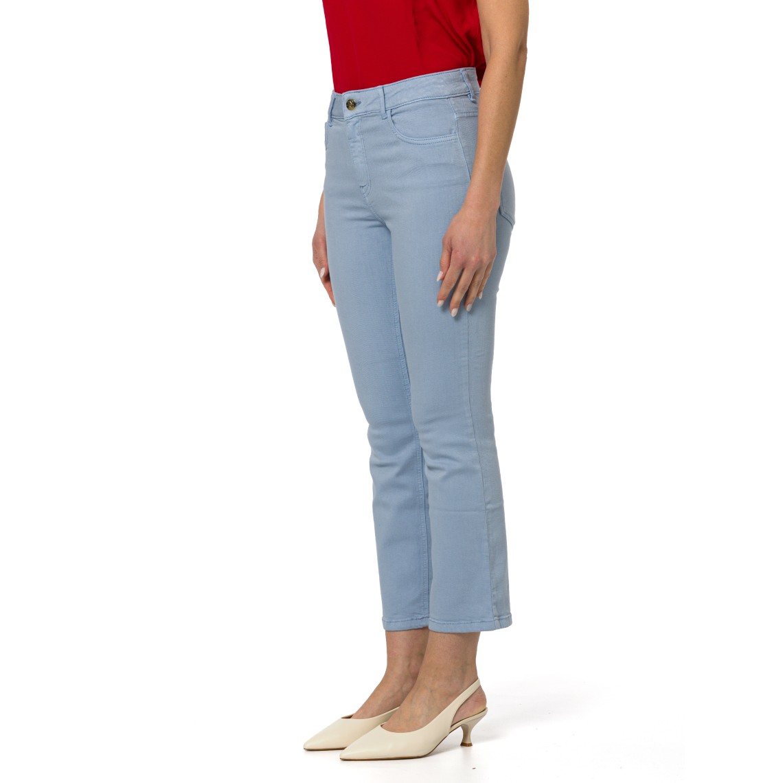 Pantaloni flare in gabardina stretch Emme Marella