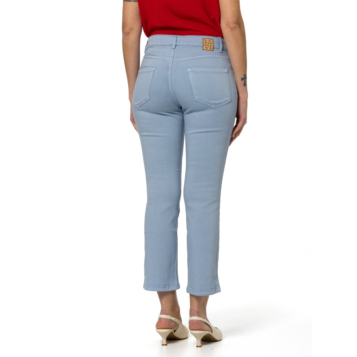 Pantaloni flare in gabardina stretch Emme Marella