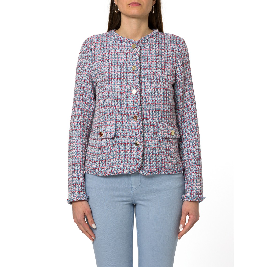 Giacca in stuoia con frange Emme Marella