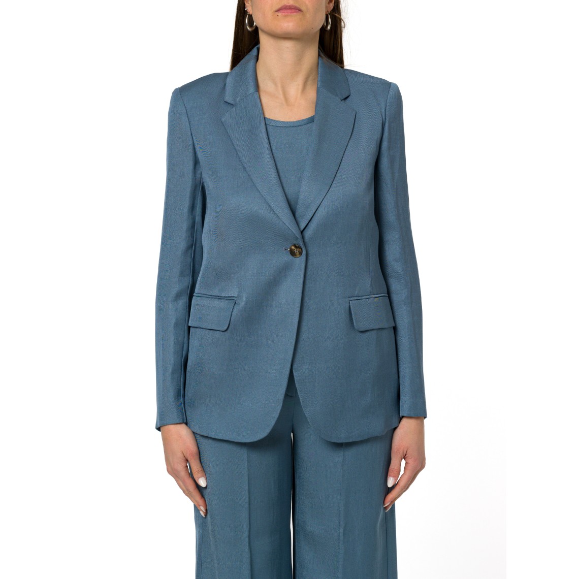 Giacca in twill di misto lino Emme Marella