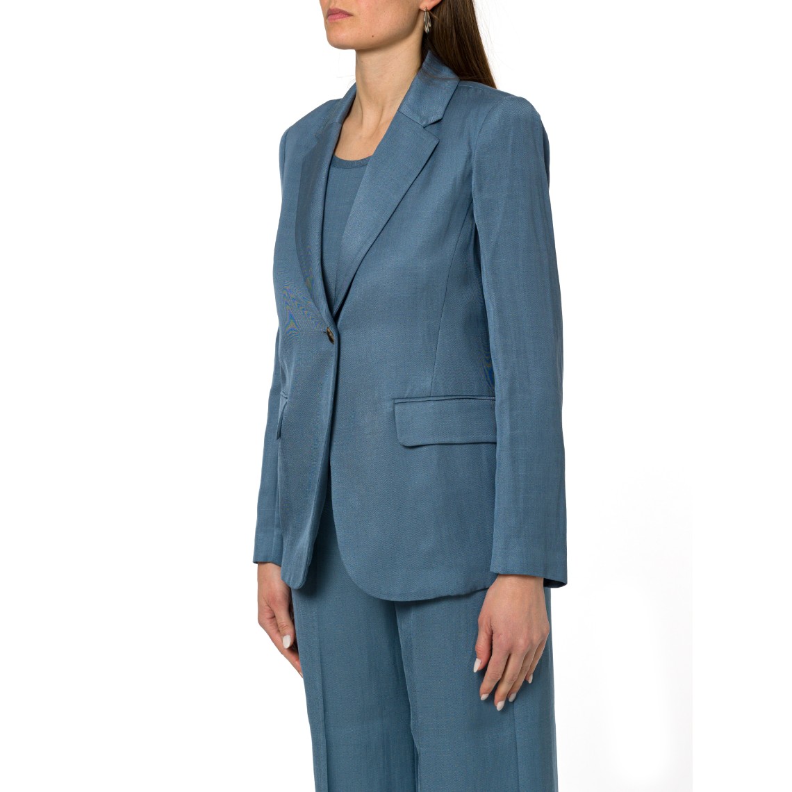 Giacca in twill di misto lino Emme Marella