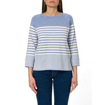 Maglia girocollo a righe Emme Marella