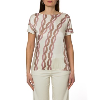 Blusa in twill stampato Emme Marella