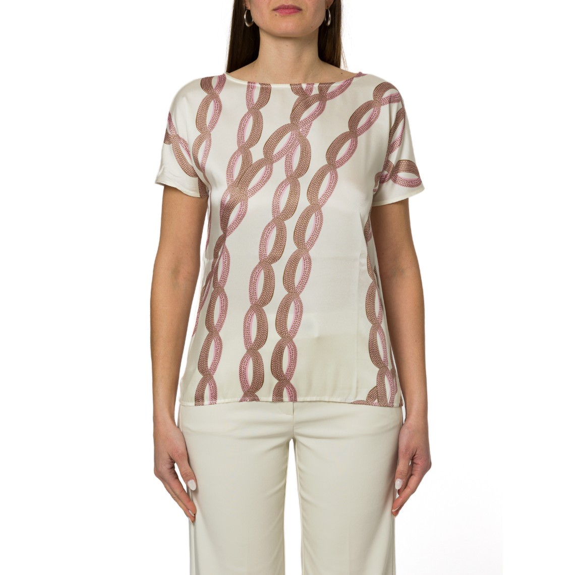 Blusa in twill stampato Emme Marella