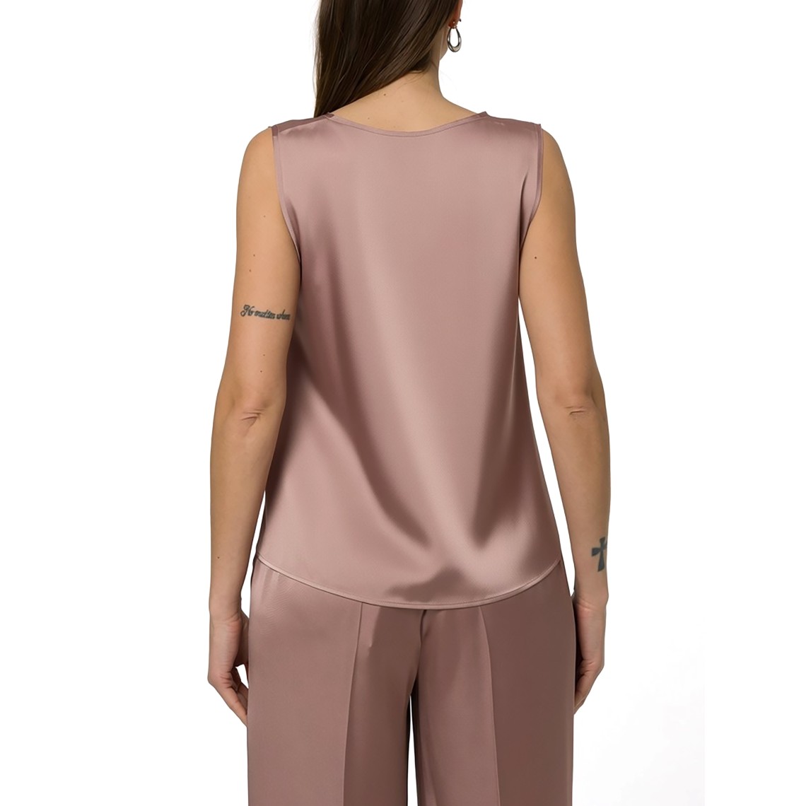 Top in raso con scollo a V Emme Marella