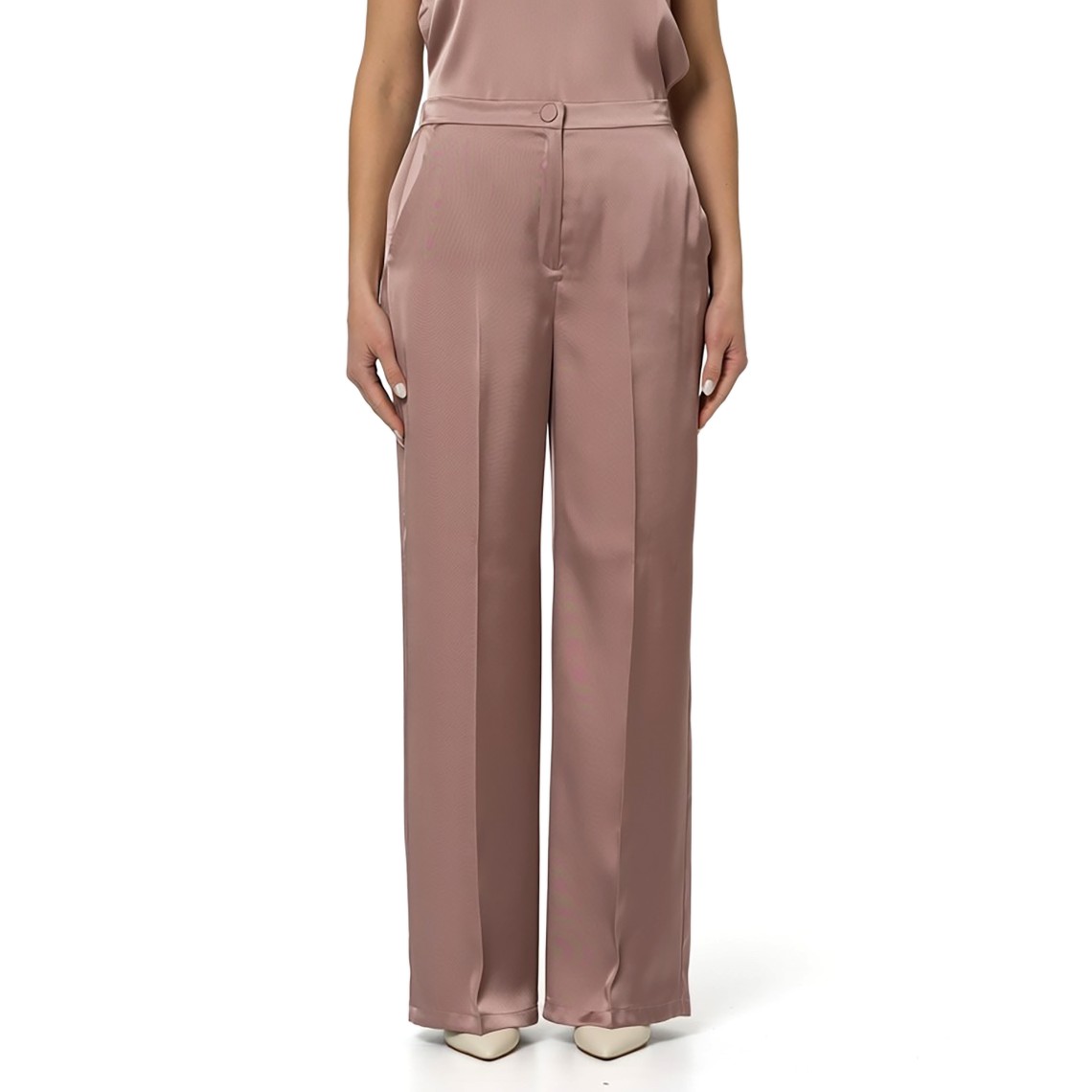 Pantaloni palazzo in raso Emme Marella