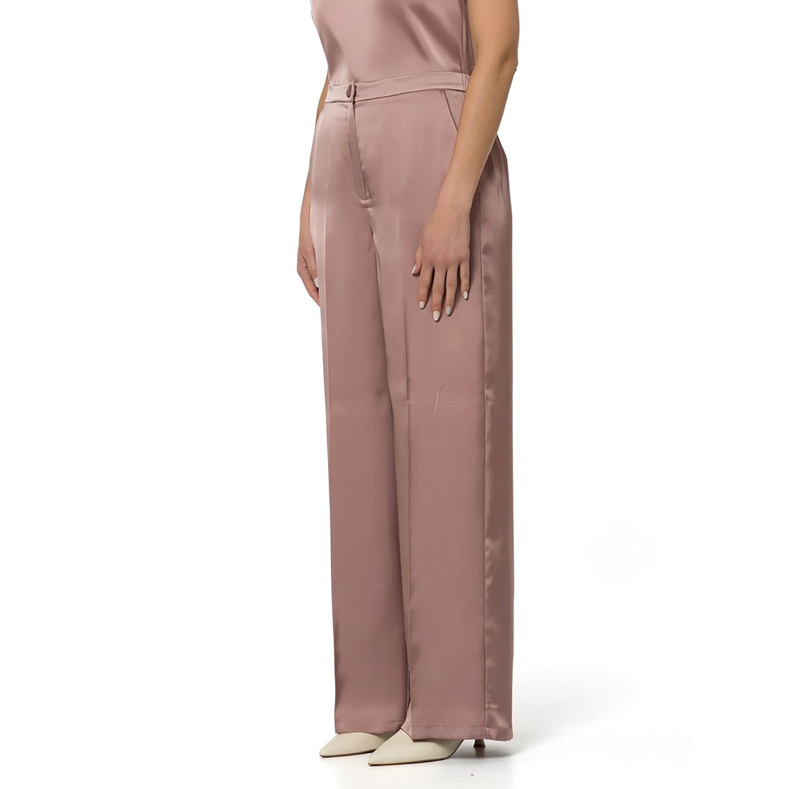 Pantaloni palazzo in raso Emme Marella