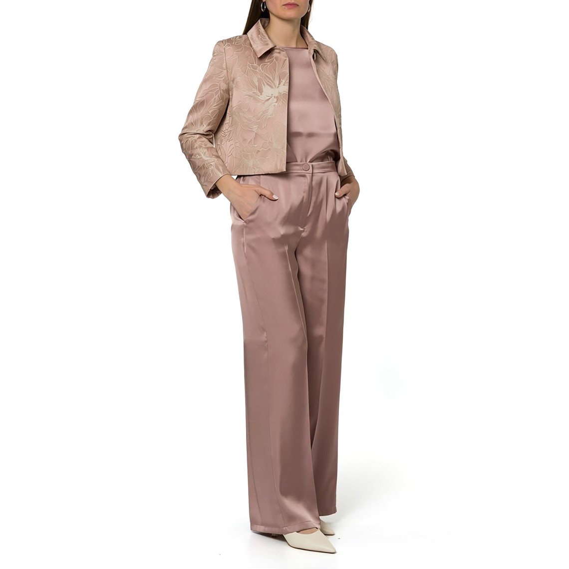 Giacca cropped jacquard Emme Marella