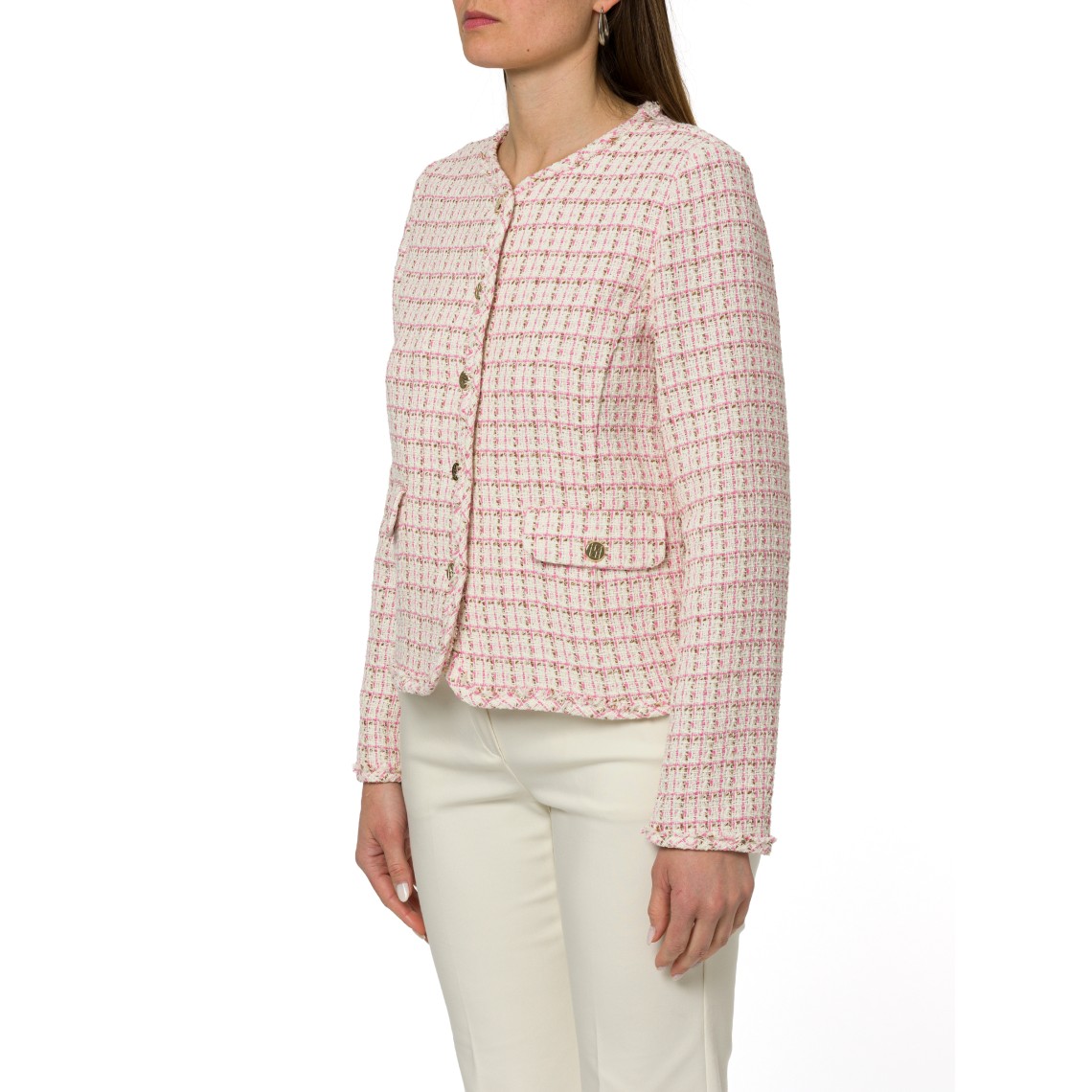 Giacca in stuoia con frange Emme Marella