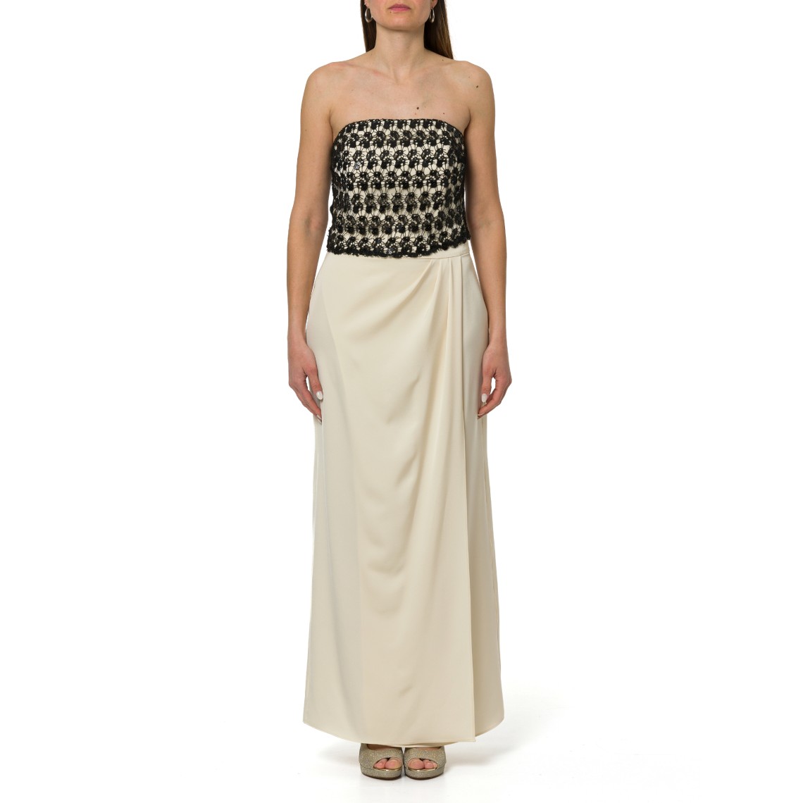 Abito Hanita Couture con corpino in macramè