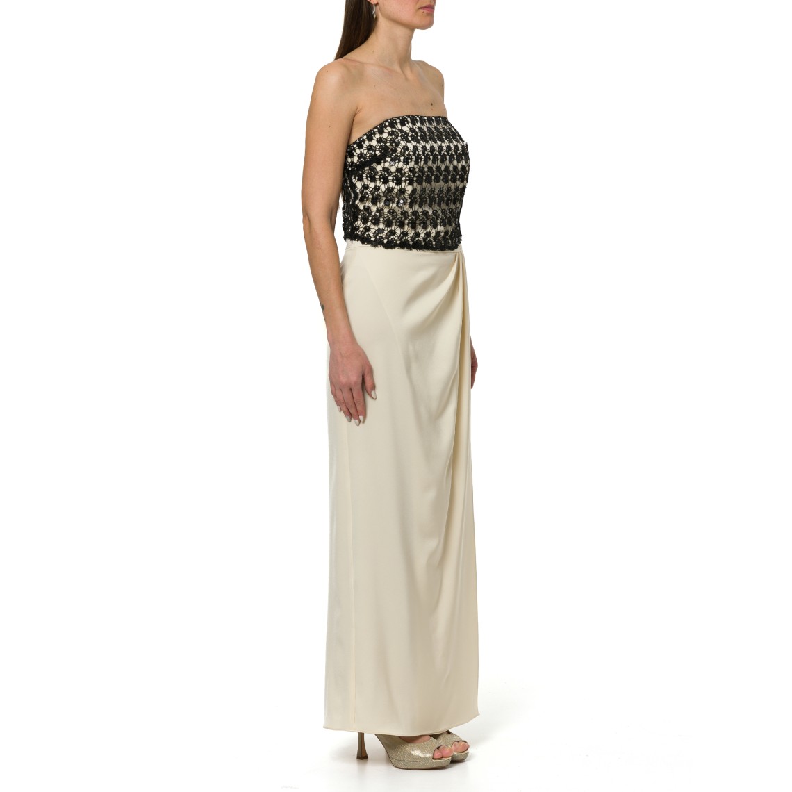 Abito Hanita Couture con corpino in macramè