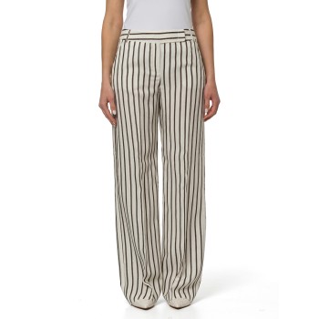 Pantaloni ampi in blend di lino Pennyblack