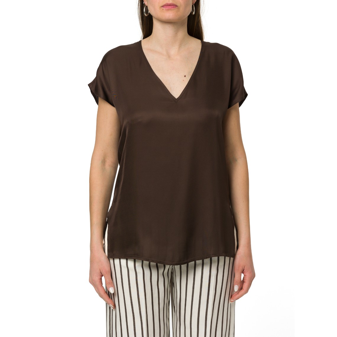 Blusa in twill fluido Pennyblack