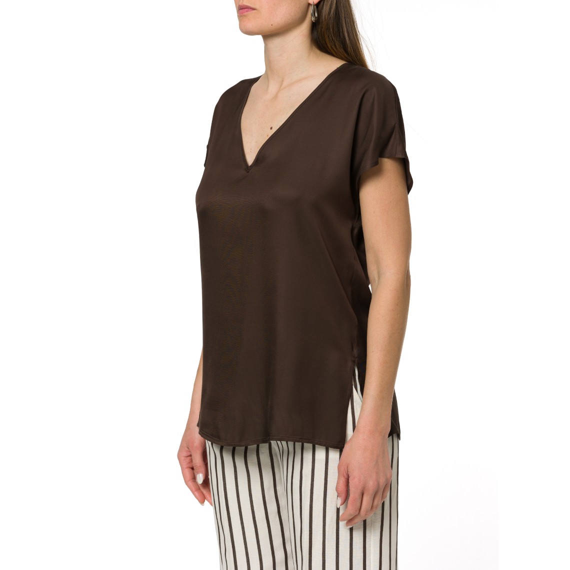 Blusa in twill fluido Pennyblack