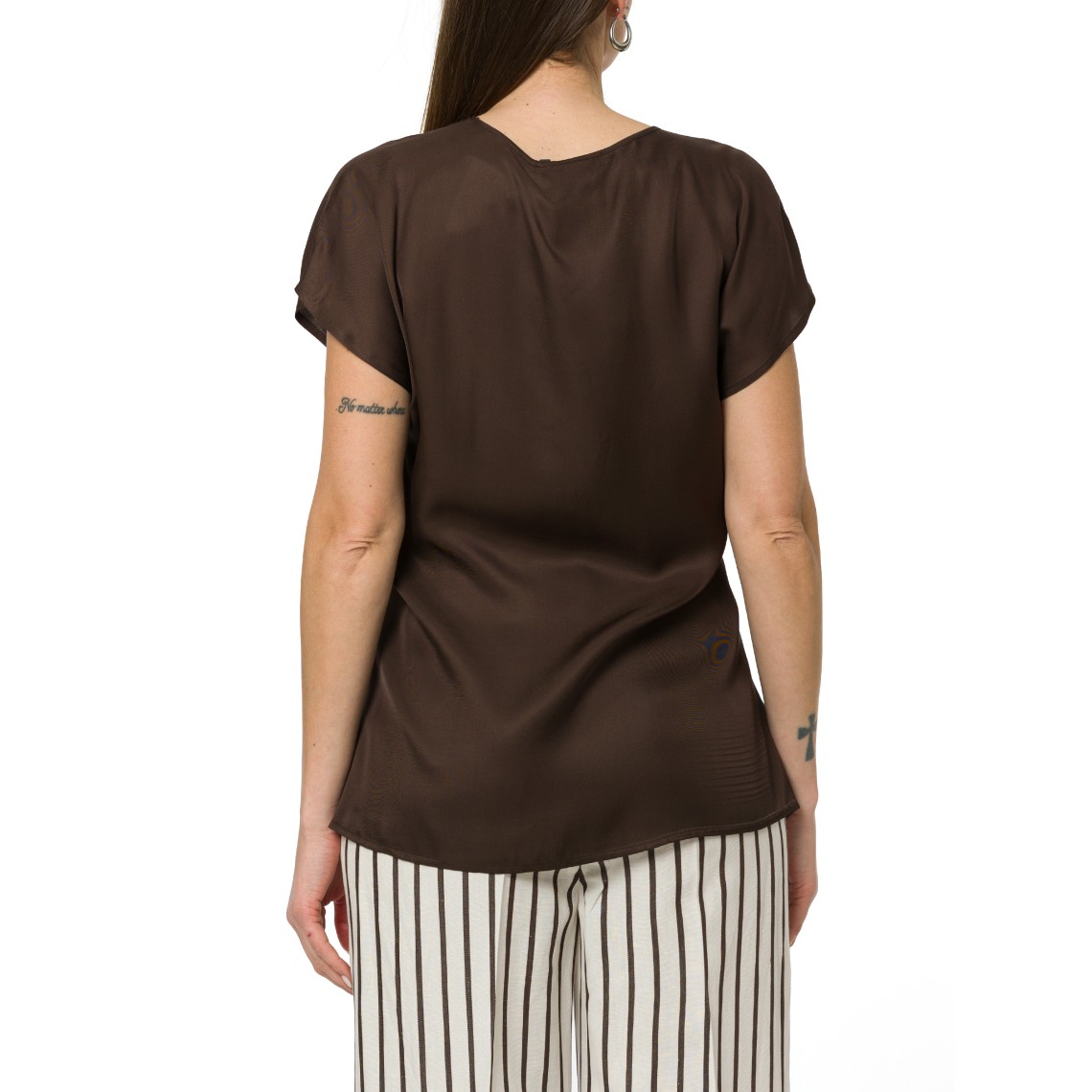 Blusa in twill fluido Pennyblack