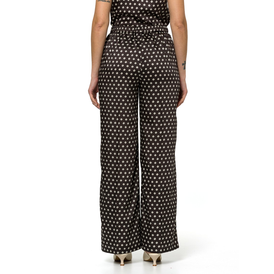 Pantaloni in twill stampato Emme Marella