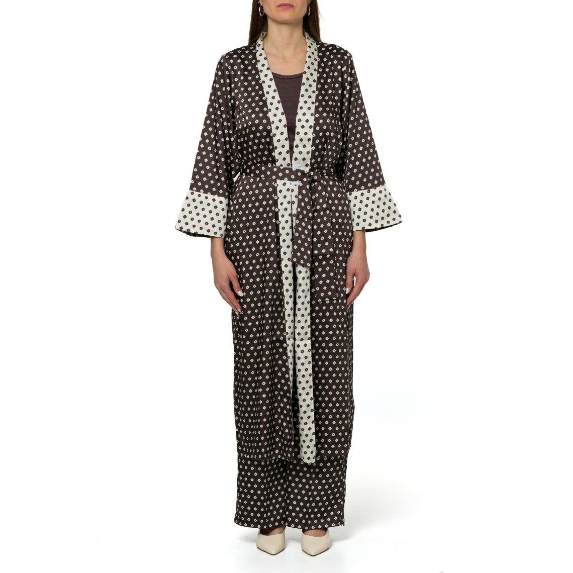 Kimono in twill stampato Emme Marella