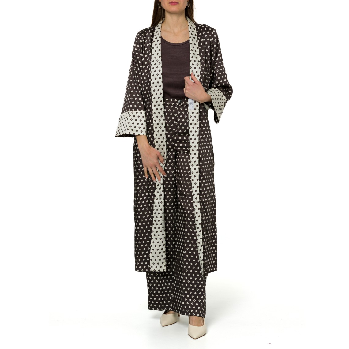 Kimono in twill stampato Emme Marella