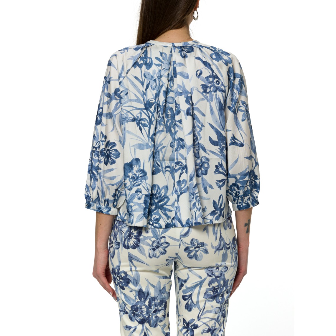 Blusa in twill stampato Emme Marella