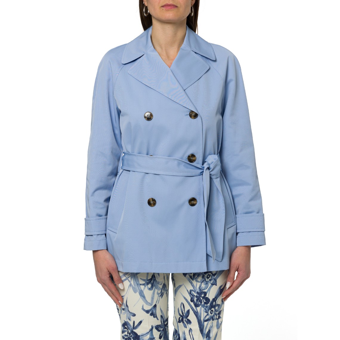 Trench corto impermeabile con cintura Emme Marella