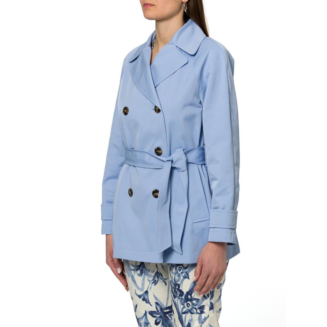 Trench corto impermeabile con cintura Emme Marella