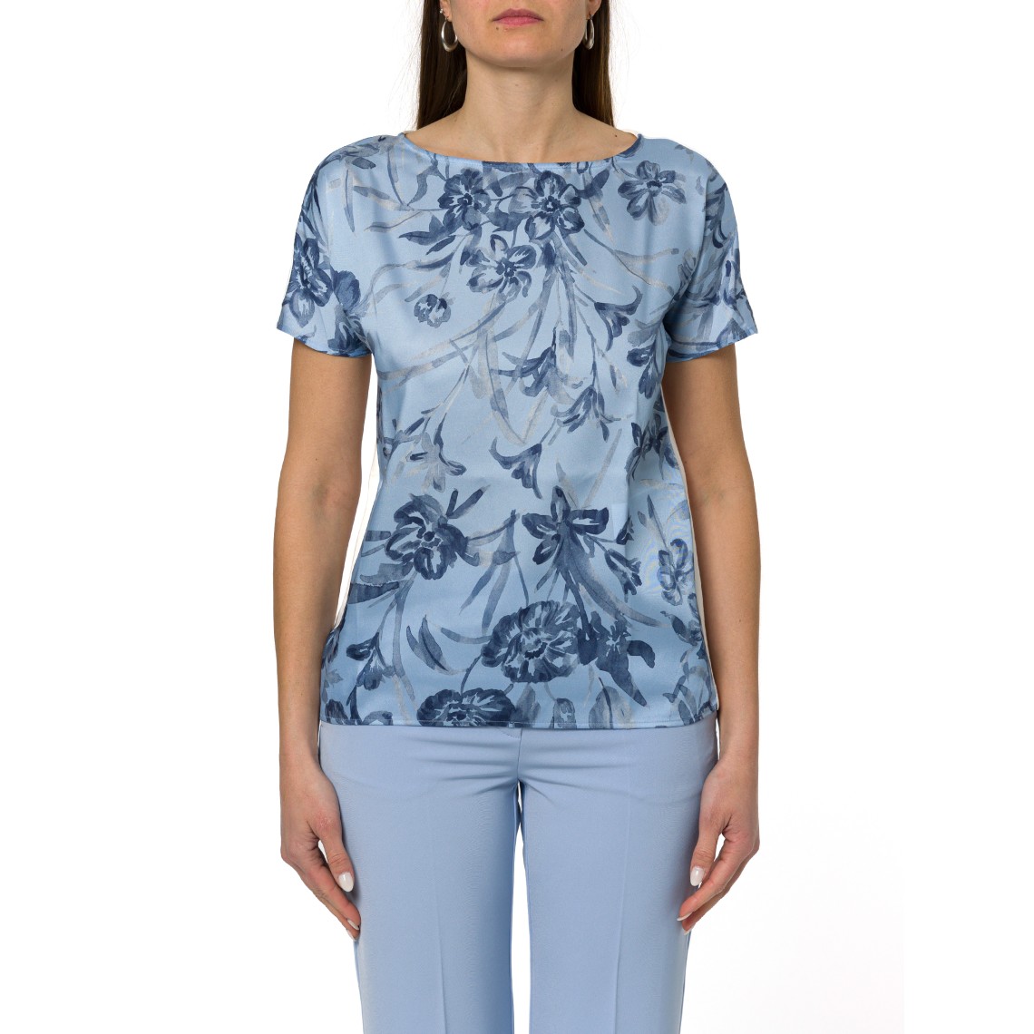Blusa in twill stampato Emme Marella