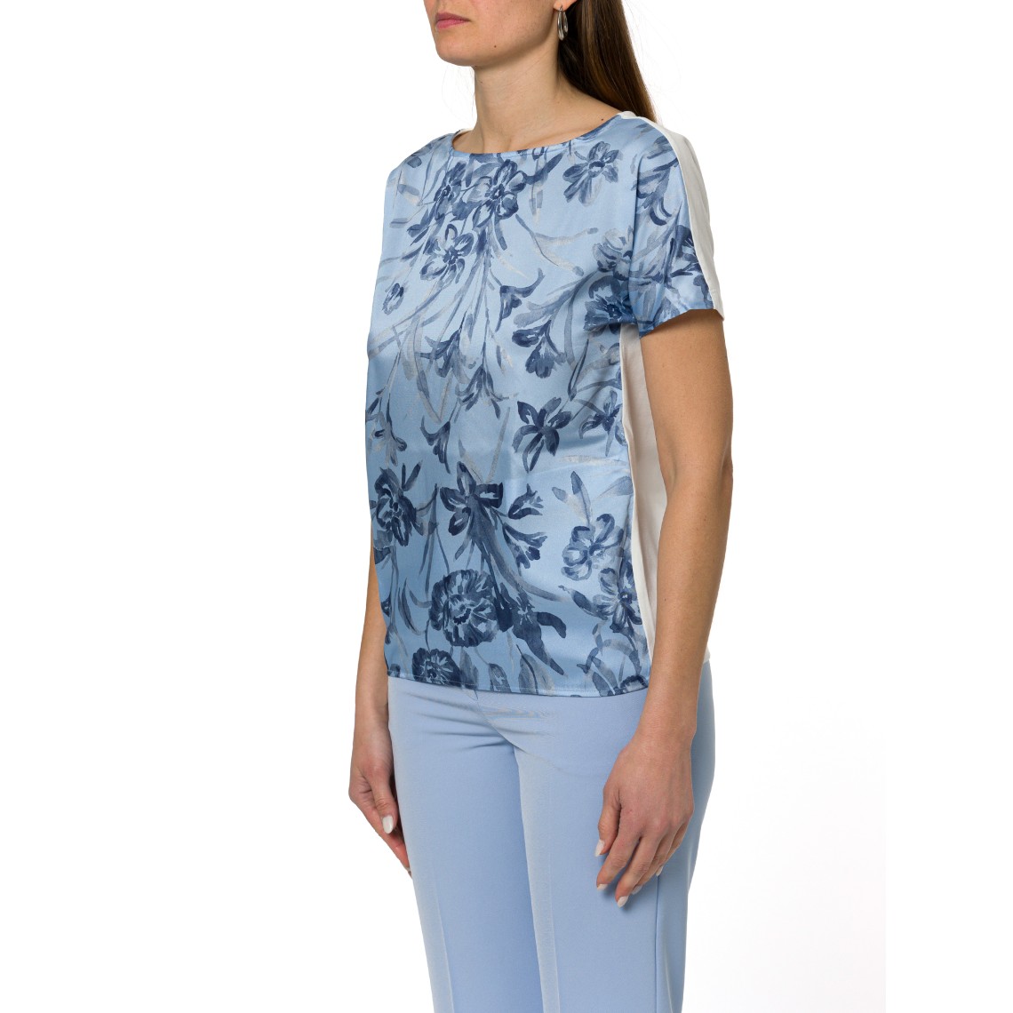 Blusa in twill stampato Emme Marella