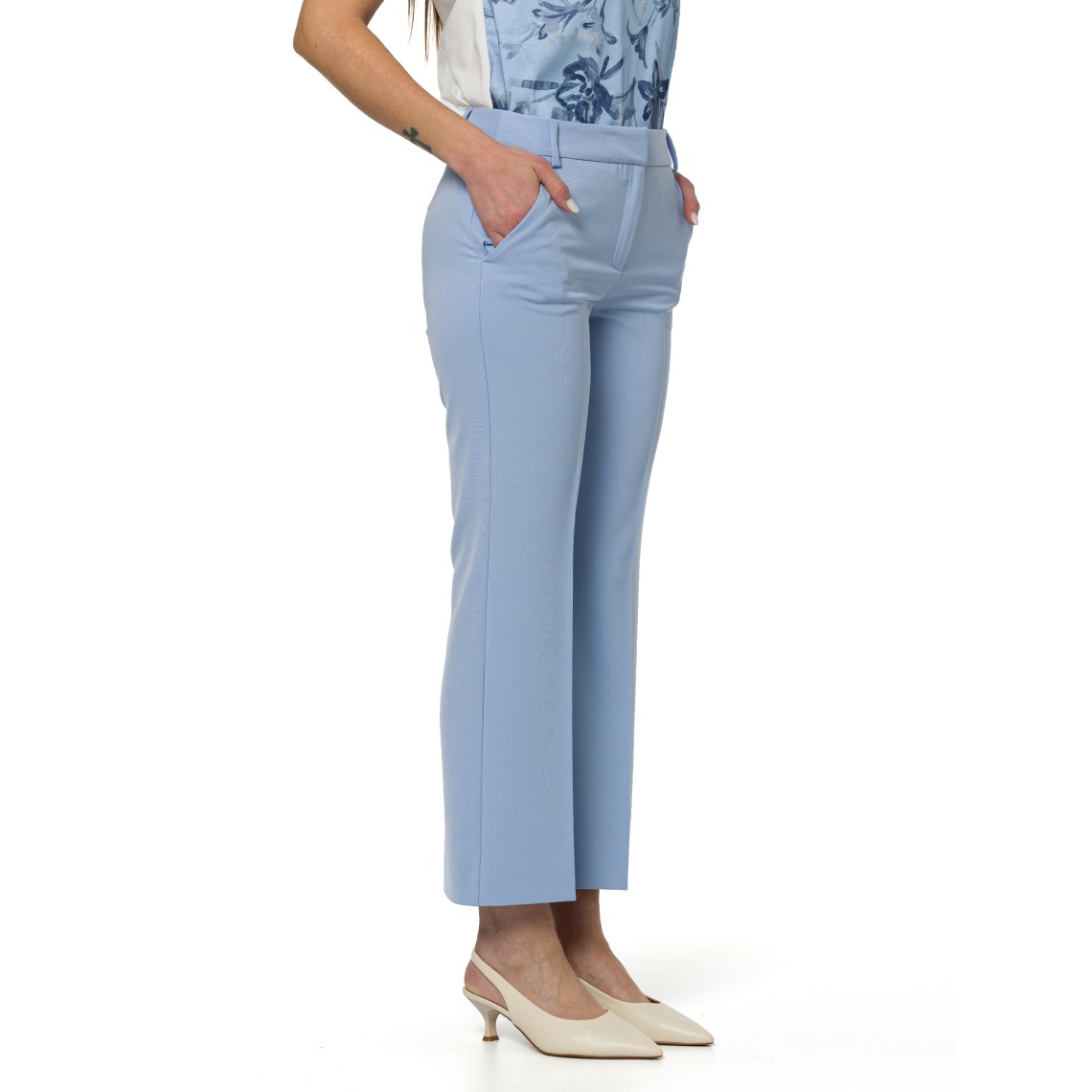 Pantaloni in twill tecnico stretch Emme Marella