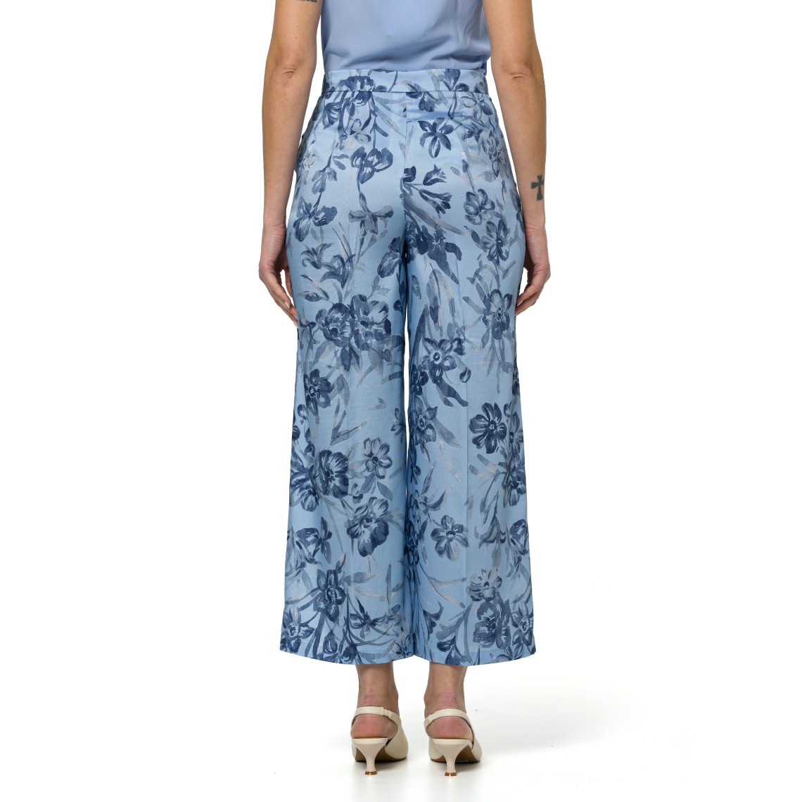 Pantaloni in twill stampato Emme Marella