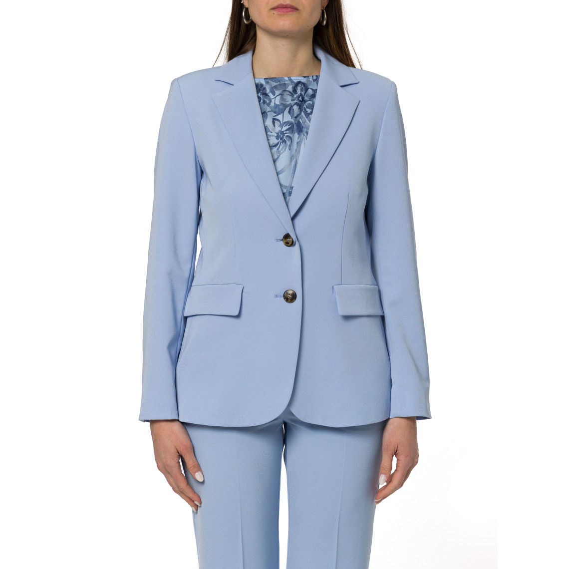 Giacca monopetto in twill tecnico Emme Marella