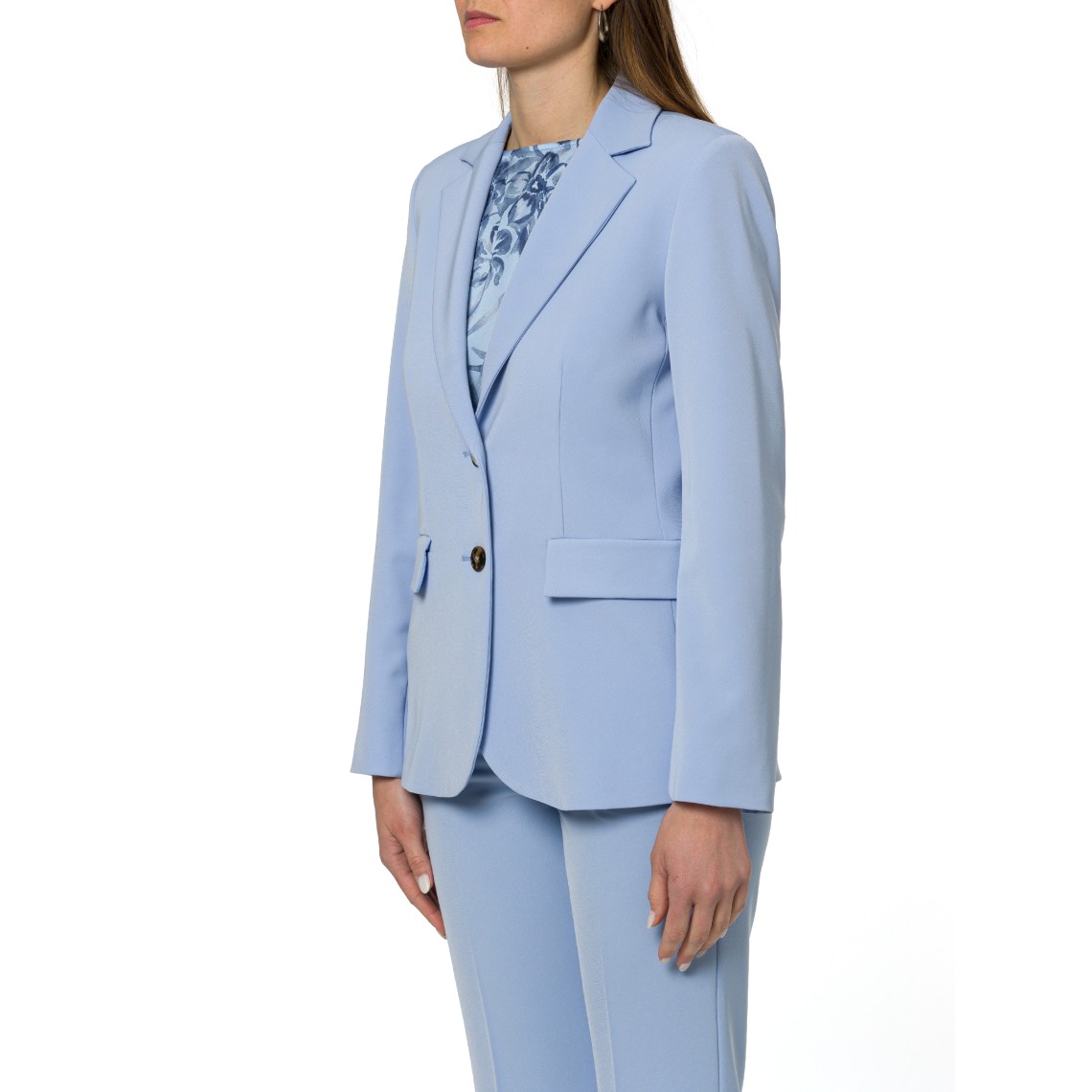 Giacca monopetto in twill tecnico Emme Marella