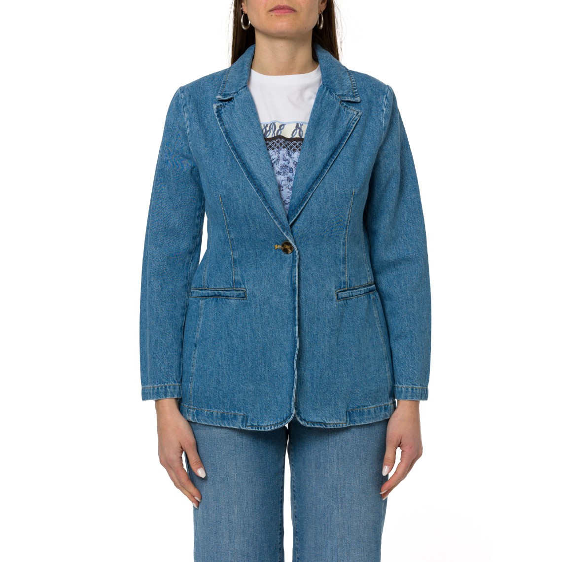 Blazer in denim Emme Marella