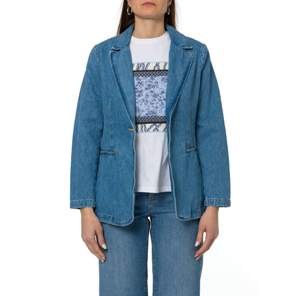 Blazer in denim Emme Marella