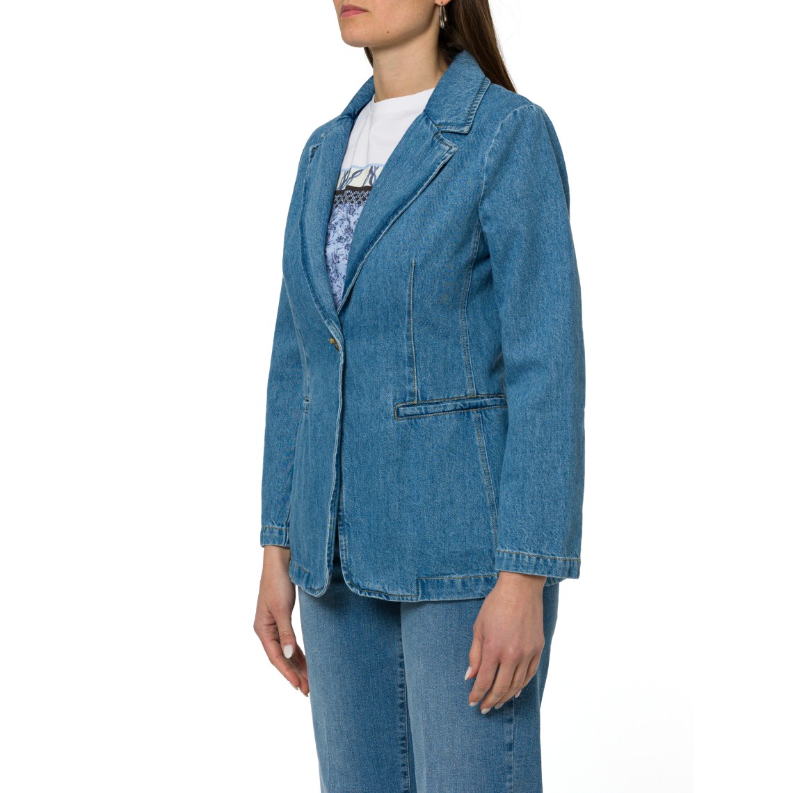 Blazer in denim Emme Marella