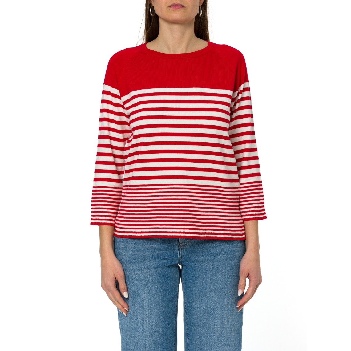 Maglia girocollo a righe Emme Marella