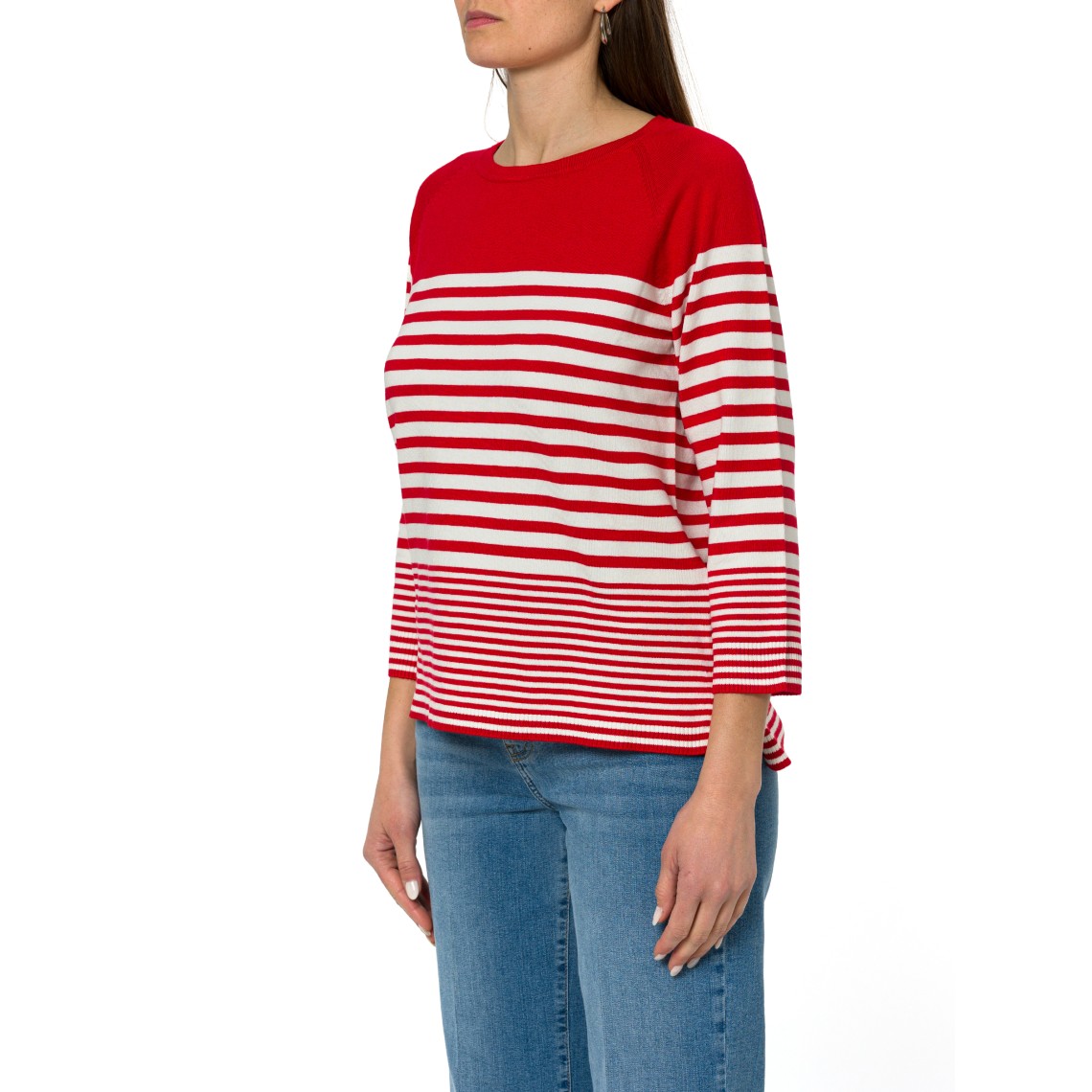 Maglia girocollo a righe Emme Marella