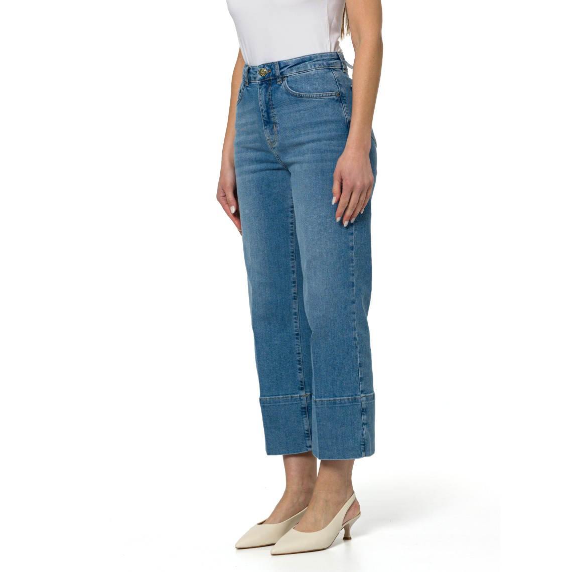 Jeans cropped wide-leg Emme Marella