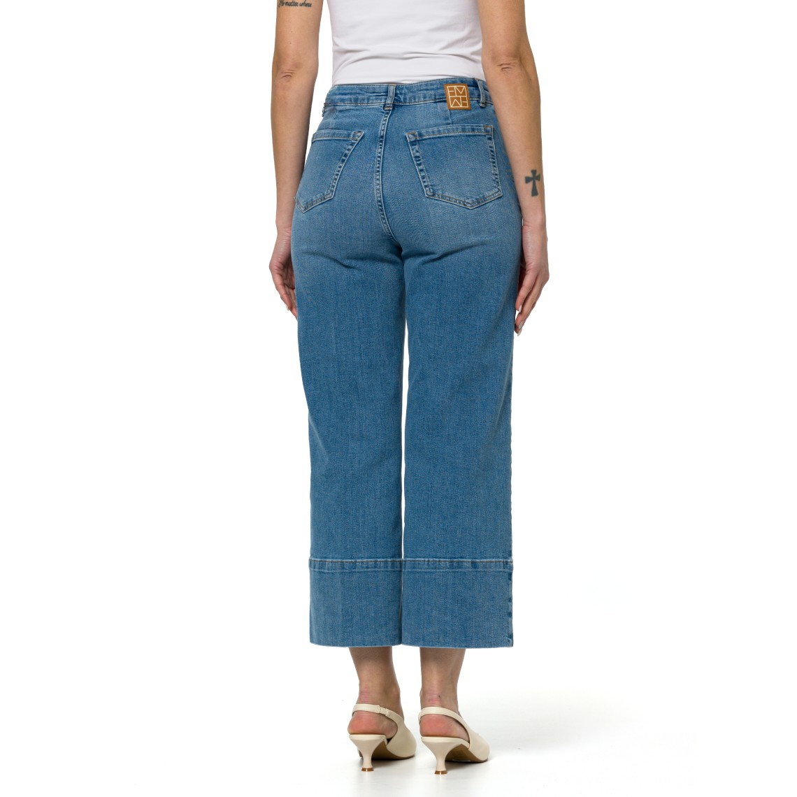 Jeans cropped wide-leg Emme Marella