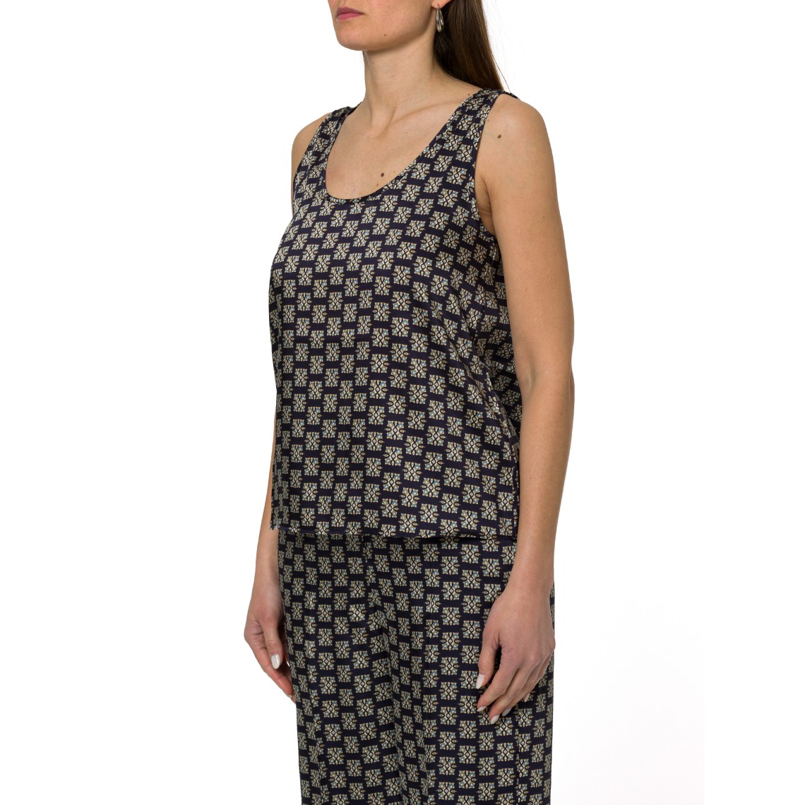 Canotta in twill stampato Emme Marella