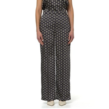 Pantaloni in twill stampato Emme Marella