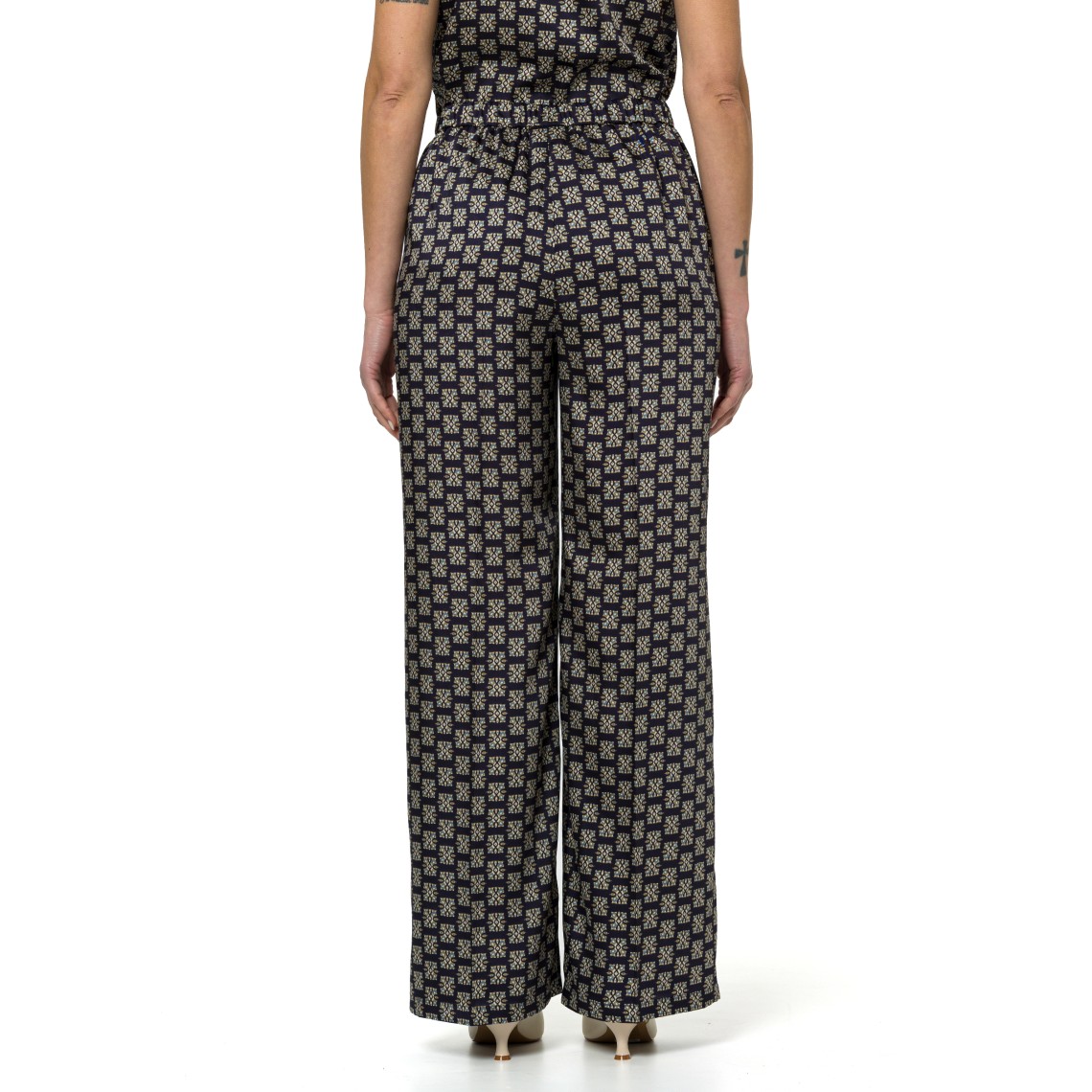 Pantaloni in twill stampato Emme Marella