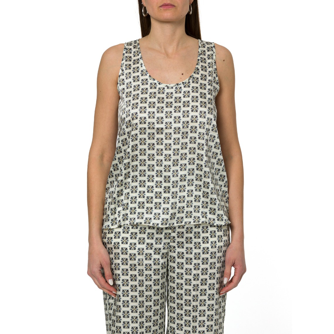 Canotta in twill stampato Emme Marella