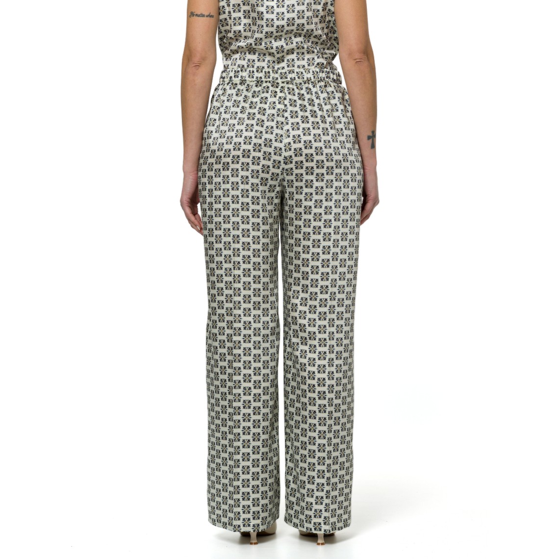 Pantaloni in twill stampato Emme Marella