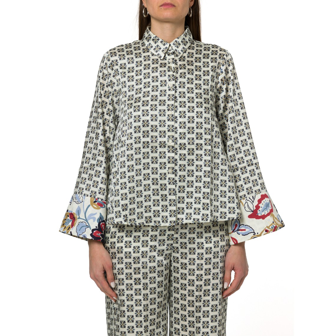 Camicia in twill stampato Emme Marella