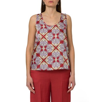 Canotta in twill stampato Emme Marella