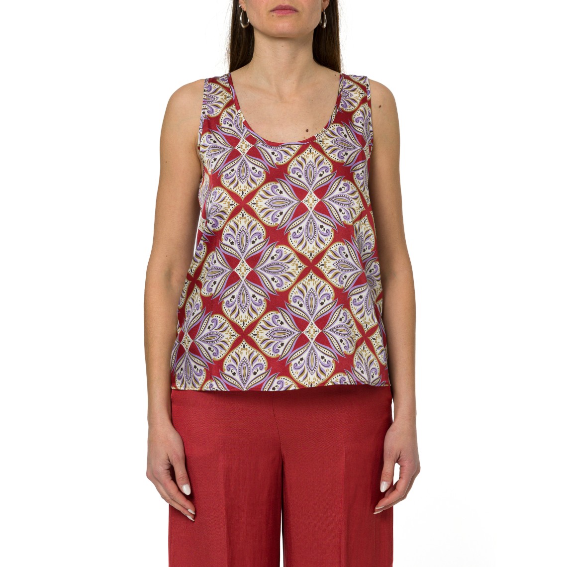 Canotta in twill stampato Emme Marella