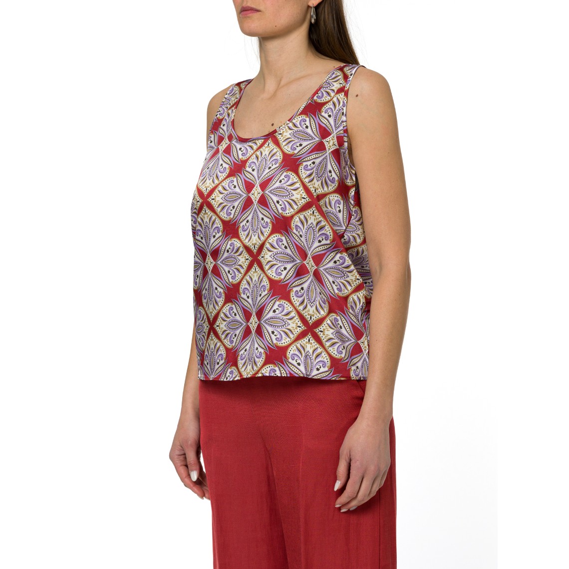 Canotta in twill stampato Emme Marella